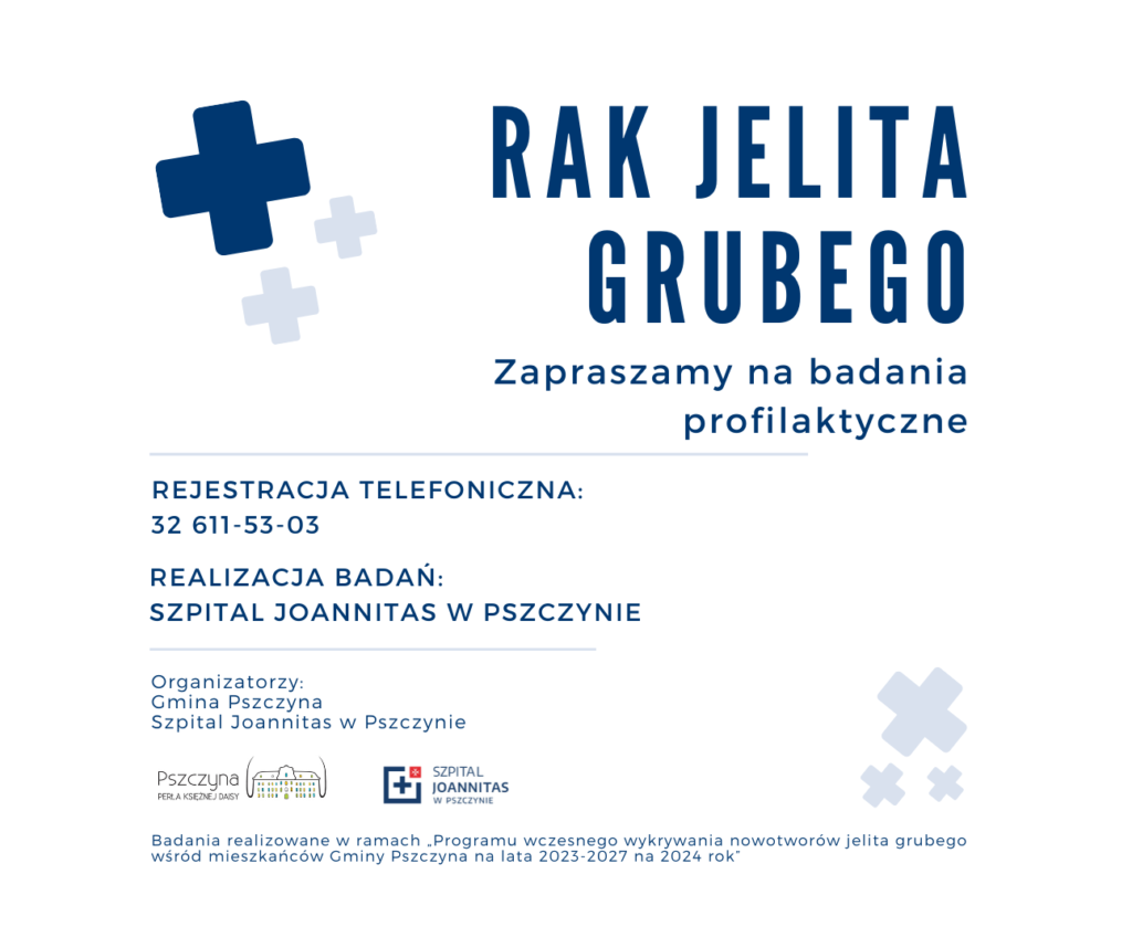 RAK JELITA GRUBEGO – BEZPŁATNE BADANIA PROFILAKTYCZNE – Szpital Joannitas